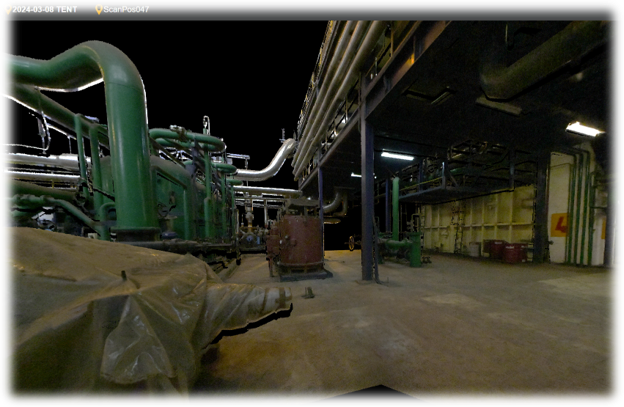 3D lasersko skeniranje fabričke hale