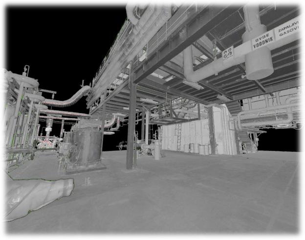 3D lasersko skeniranje fabričke hale